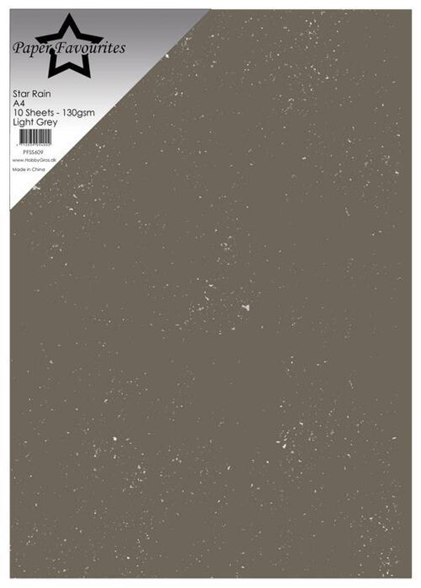 Paper Favourites Star Rain Paper - Light Grey