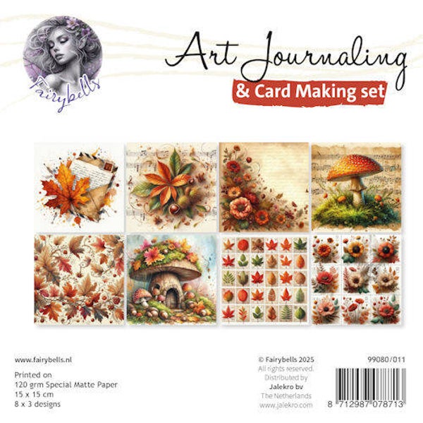 Art Journaling & Card Making Backgrounds Set Herfst