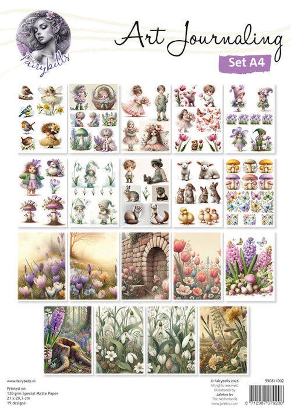 Art Journaling Set A4 nr 2 - Voorjaar