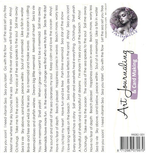 Art Journaling Stickervel 15x21 cm