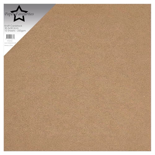 Kraftpapier 30,5 x 30,5 cm 250 grs 10 vel