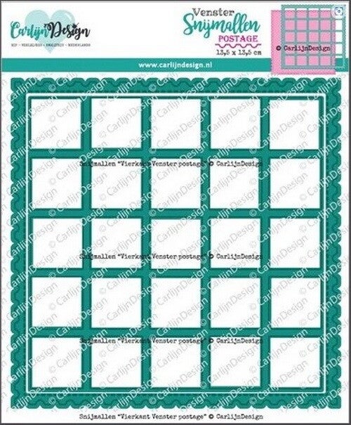 CarlijnDesign snijmallen Vierkant Venster Postage