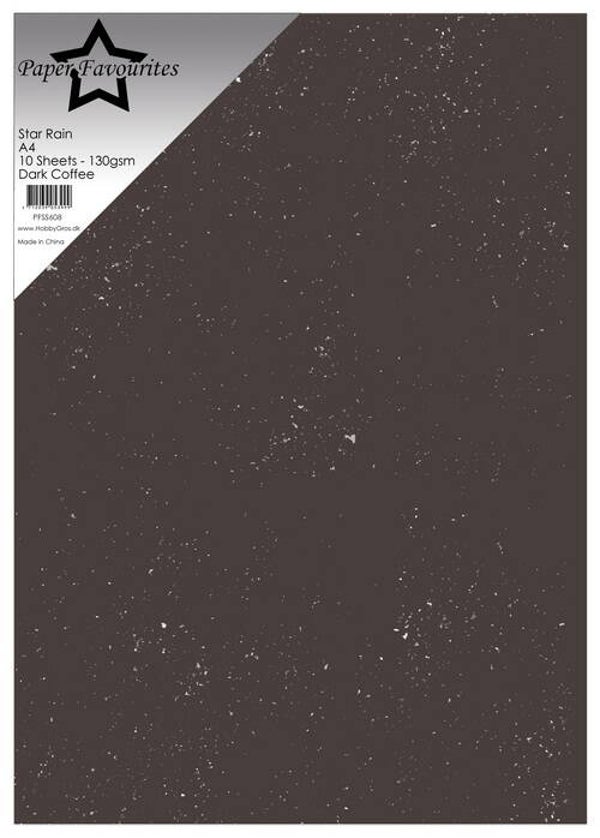 Paper Favourites Star Rain Paper - Dark Coffee