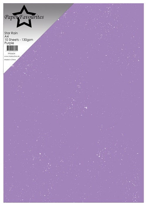 Paper Favourites Star Rain Paper - Purple
