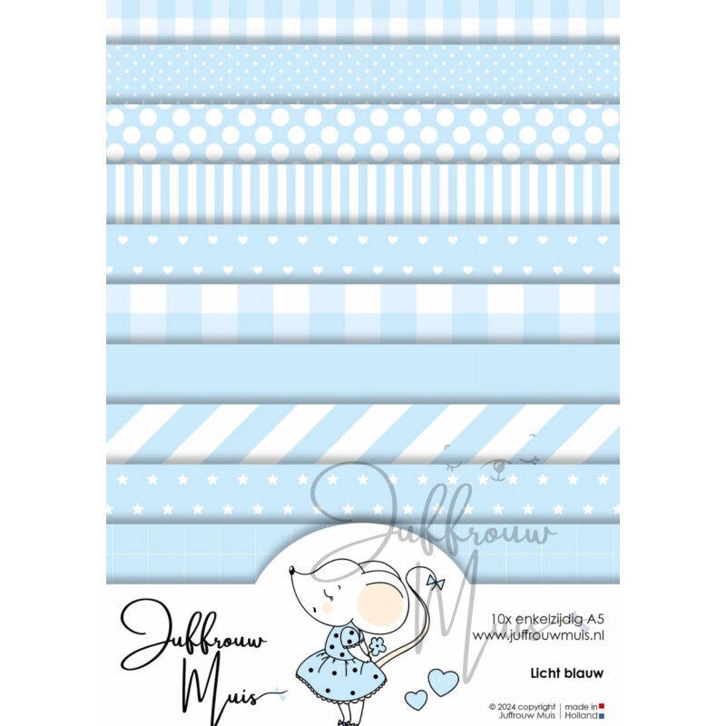 TINY CARDSTOCK - A5 - LICHT BLAUW