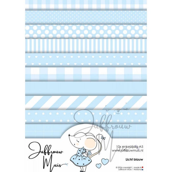 TINY CARDSTOCK - A5 - LICHT BLAUW