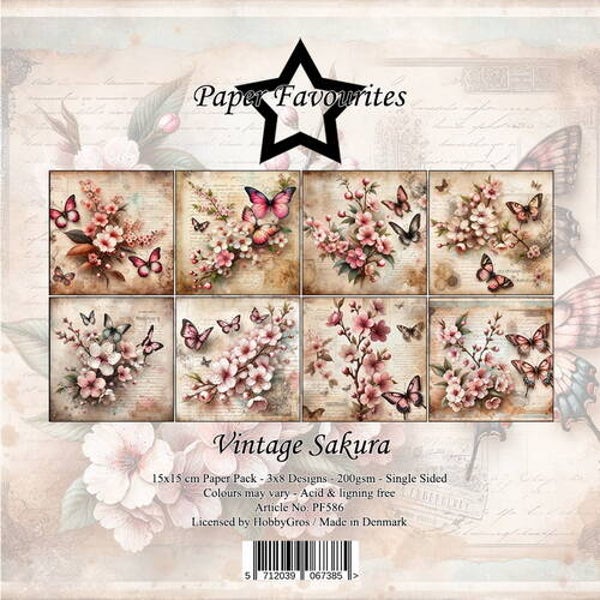 Paper Favourites 15x15 cm Vintage Sakura