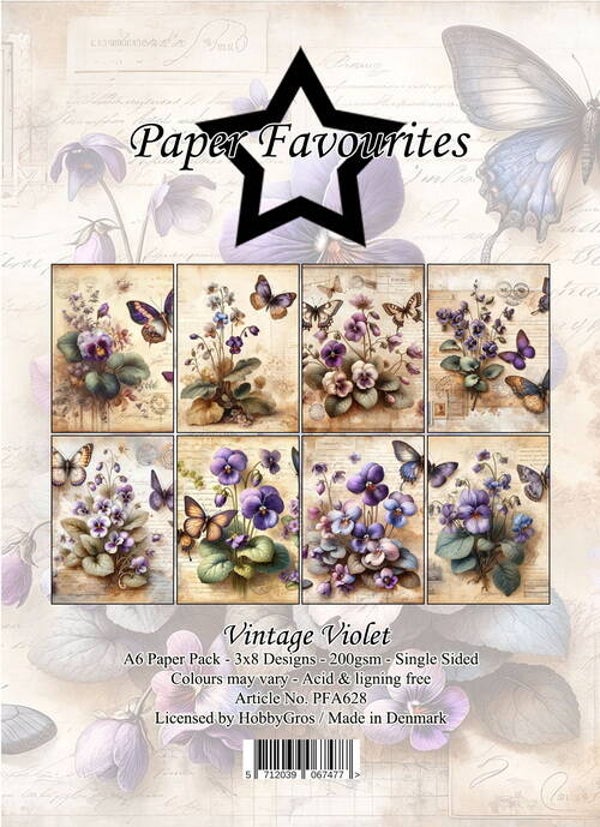 Paper Favourites A6 Vintage Violet