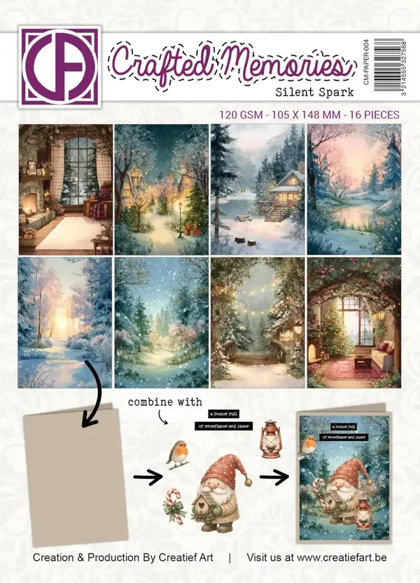 A6 Collagepapier - Silent Spark