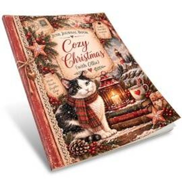 Jenine's Art Studio - Junk Journal Book - Ollie - Cozy Christmas
