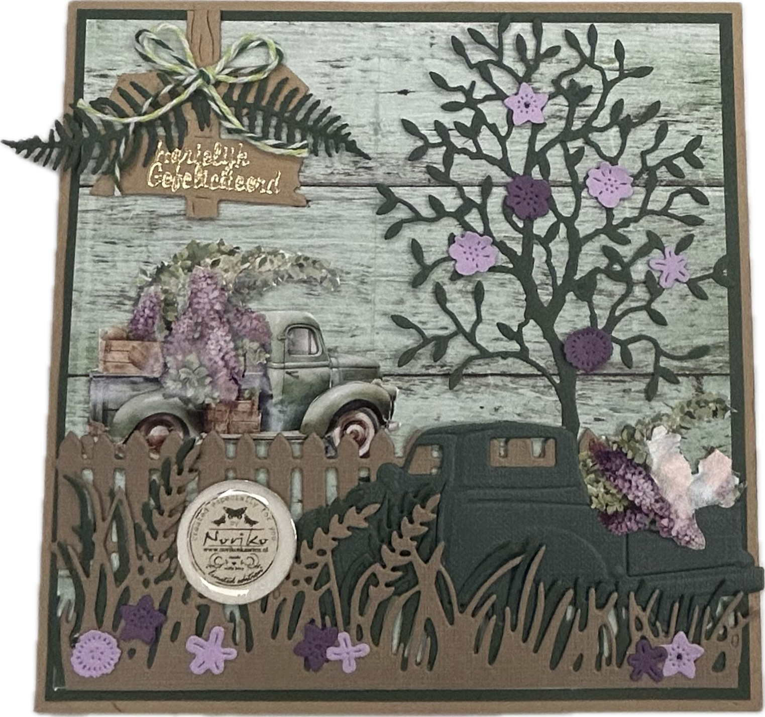 Bloem auto gefeliciteerd