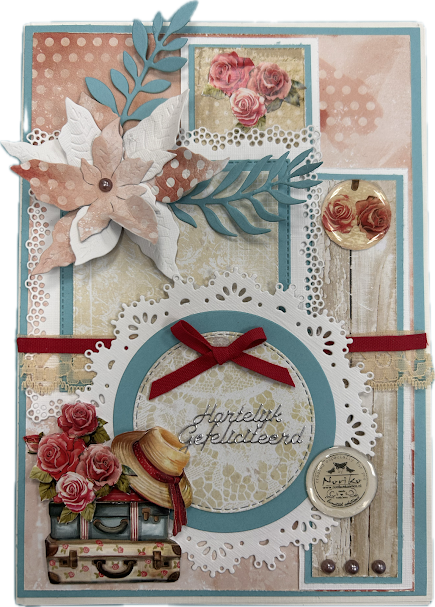 A5 kaart Hartelijk Gefeliciteerd