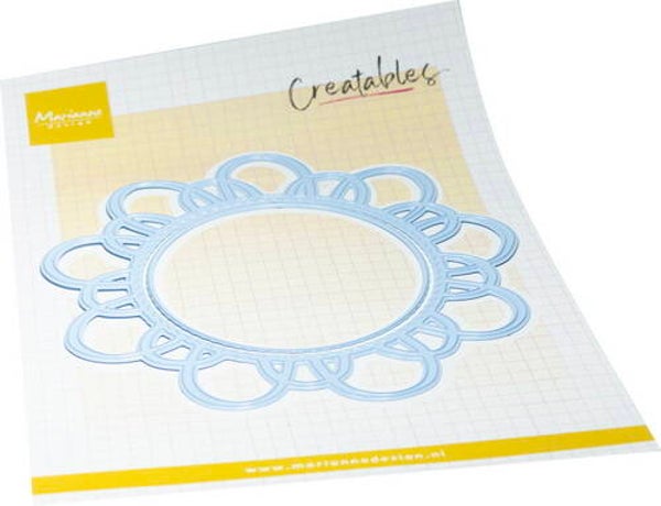 Creatables stencil Wicker circle