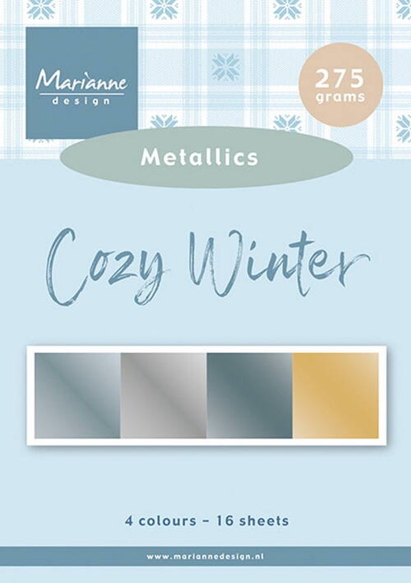 Pretty Papers bloc Cozy Winter metallics A5