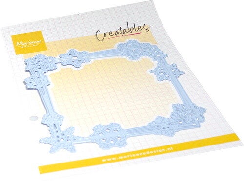 Creatables stencil Ice crystals - square