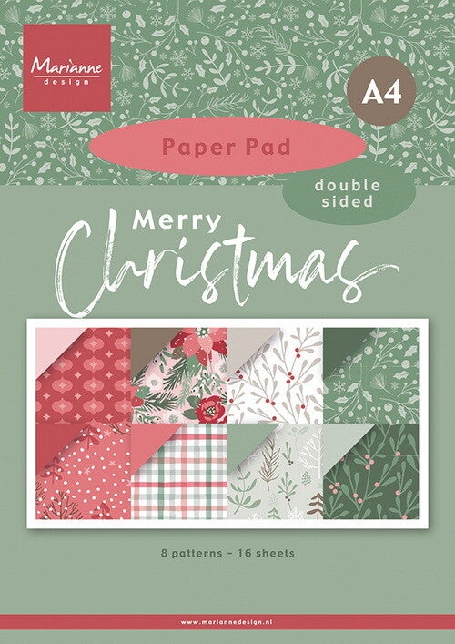 Pretty Papers bloc Merry Christmas A4