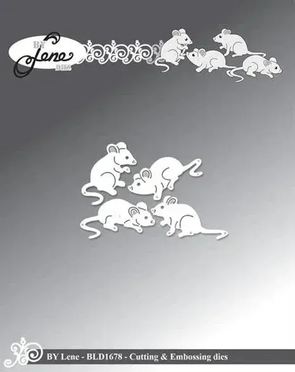 By Lene - Cutting & Embossing Die - Mice