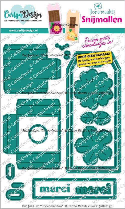CarlijnDesign snijmallen Choco Cadeau