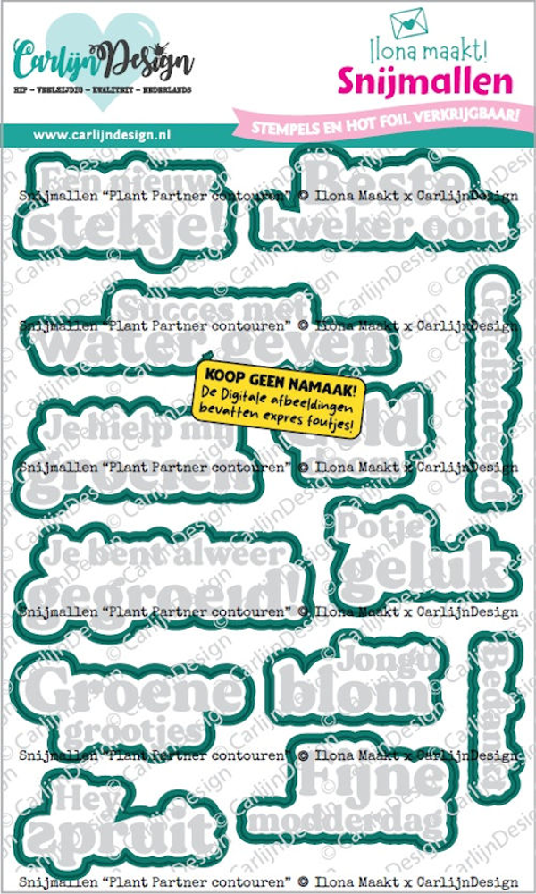 CarlijnDesign snijmallen Plant contouren