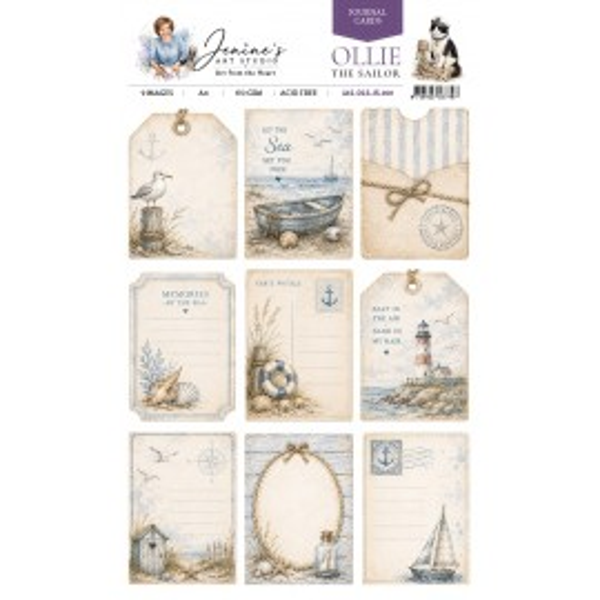 Jenine's Art Studio – Ollie the Sailor – Journal Cards 002