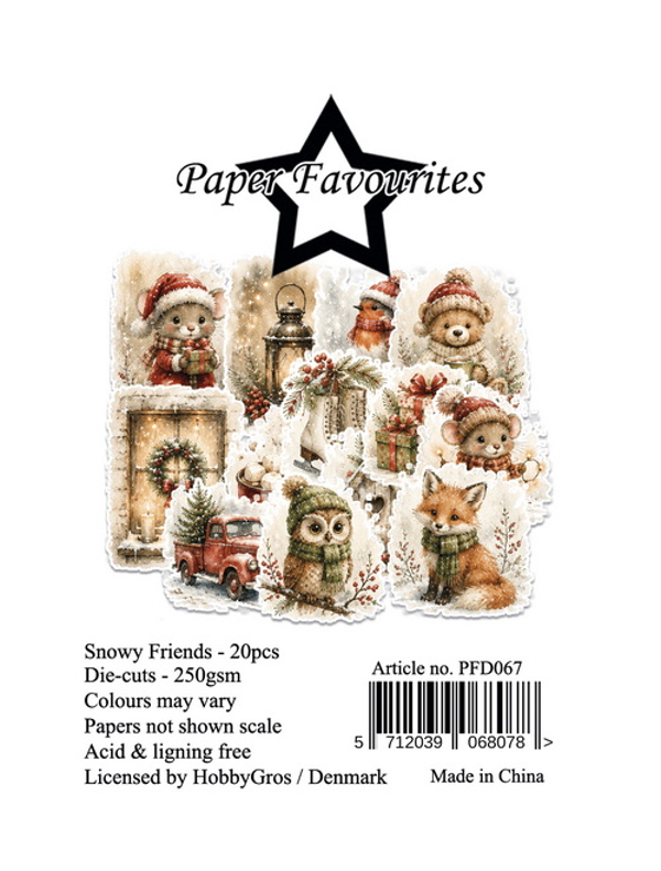 Paper Favourites Die-Cuts Snowy Friends (20 pcs)