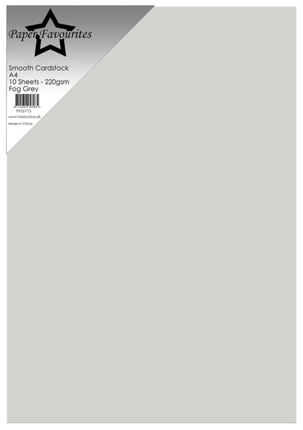 Paper Favourites Smooth Cardstock -Fog Grey