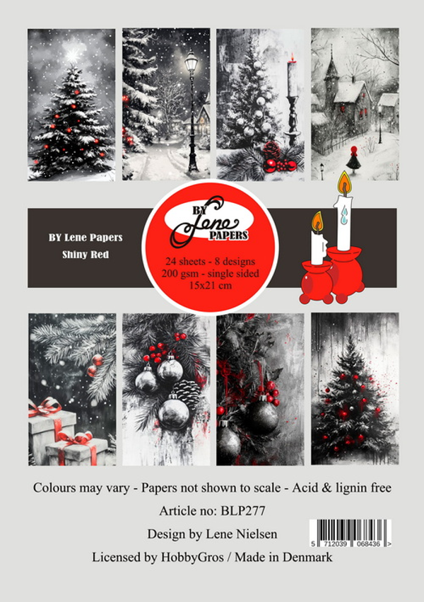 By Lene Paper Pad A5 Shiny Red