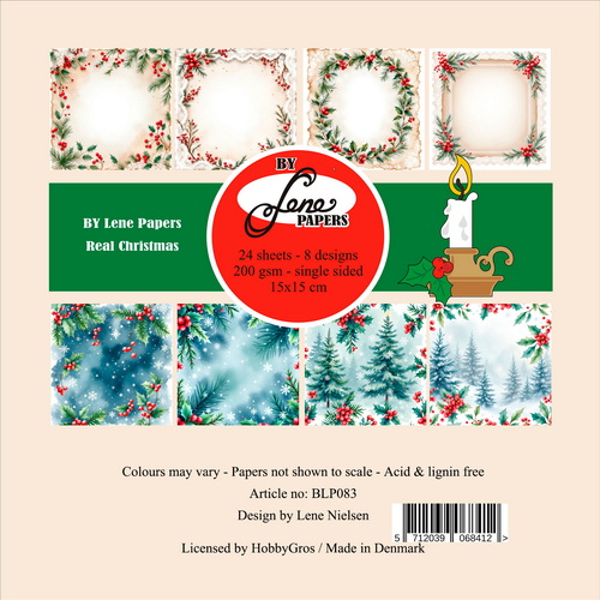By Lene Papers 15x15 cm Real Christmas