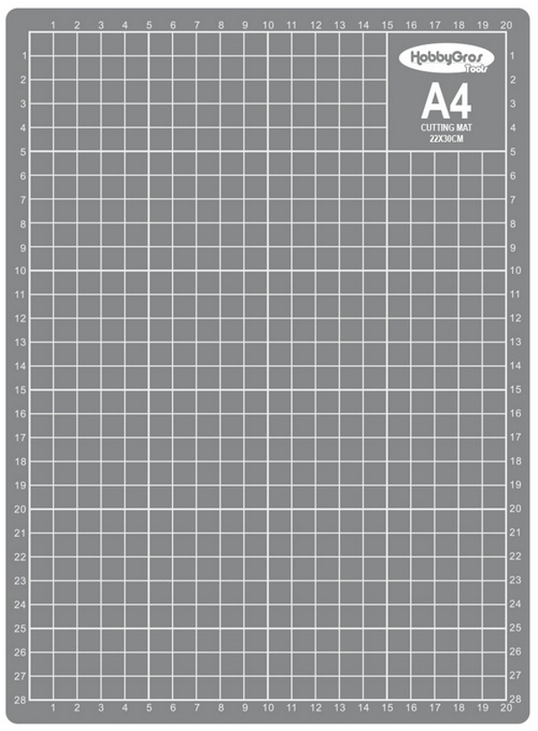 Snijmat 20 x 30 cm A4 grijs