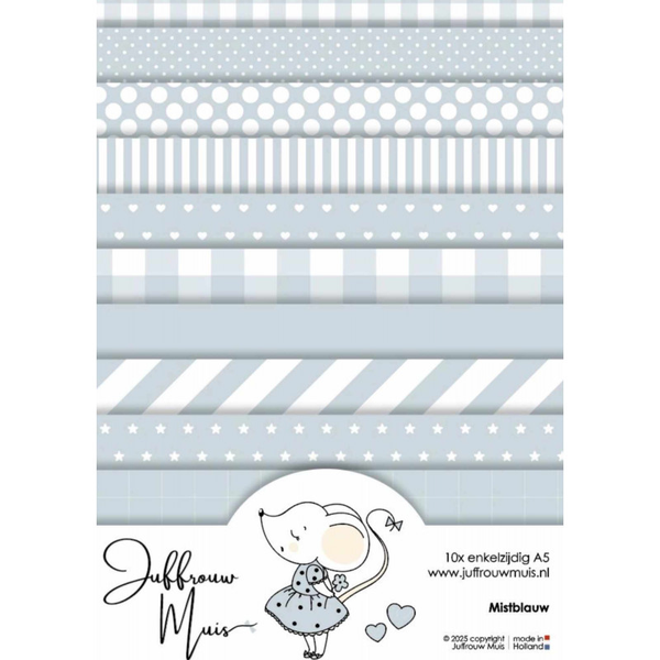 Tiny Cardstock - A5 - Mistblauw