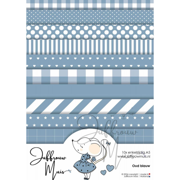 Tiny Cardstock - A5 - Oud blauw