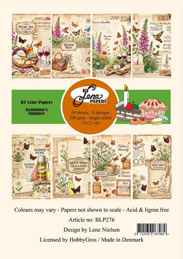 By Lene Paper Pad A5 Grandma's Summer