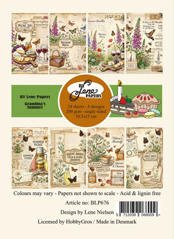 By Lene Paper Pad A6 Grandma's Summer