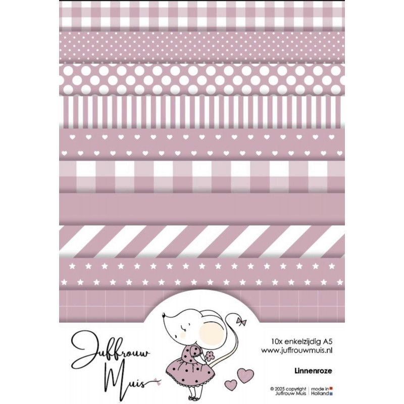 Tiny Cardstock - A5 - Linnenroze