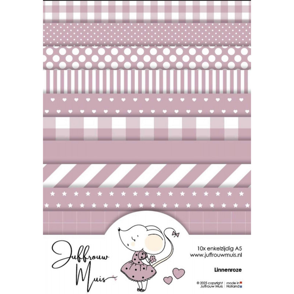Tiny Cardstock - A5 - Linnenroze
