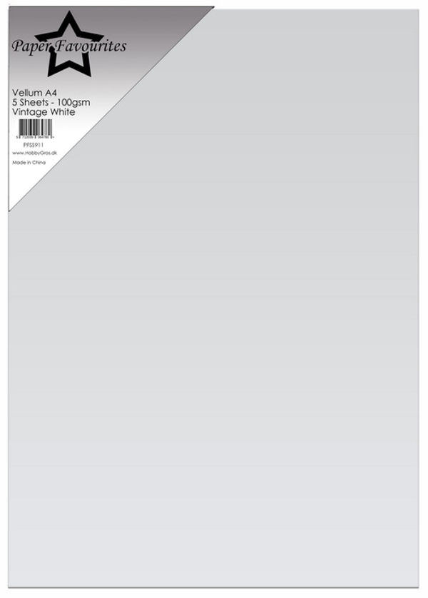 Paper Favourites Vellum Paper Vintage White