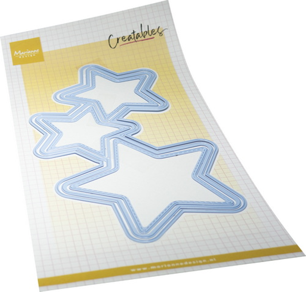 Creatables stencil Lay out - stars