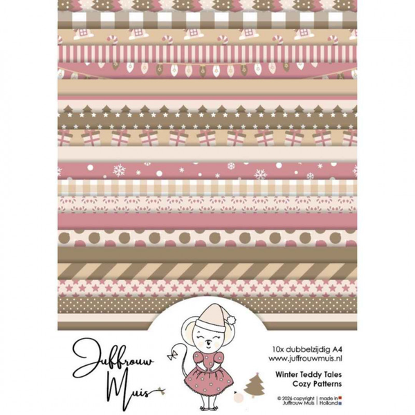 Cardstock - Winter Teddy Tales Cozy Patterns