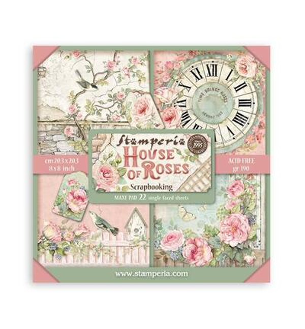 Stamperia Papierblok Klein Enkelzijdig – House of Roses