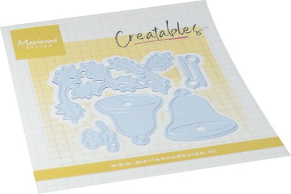 Creatables stencil Christmas bells
