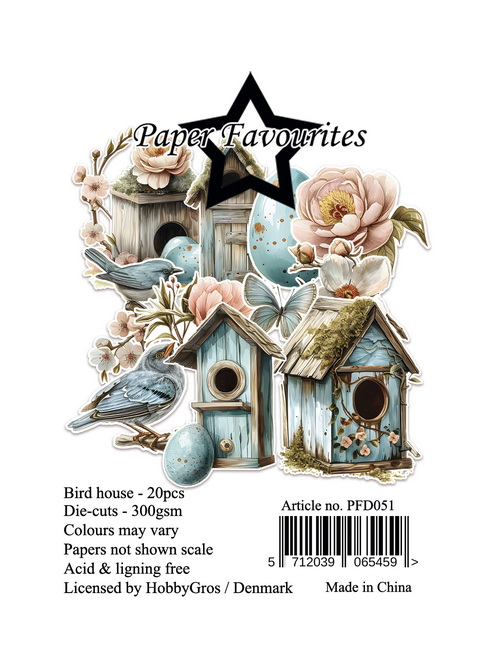Paper Favourites Die-Cuts Bird House (20 pcs)