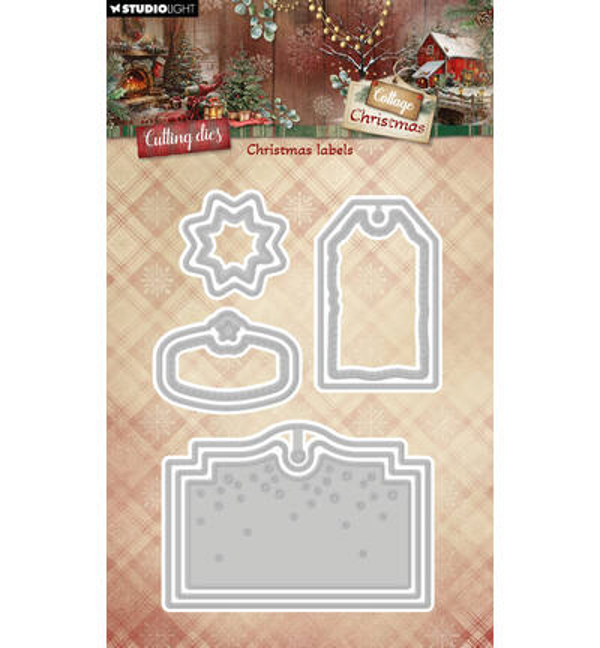 StudioLight Stansmallen – Christmas Labels Cottage Christmas nr. 1115