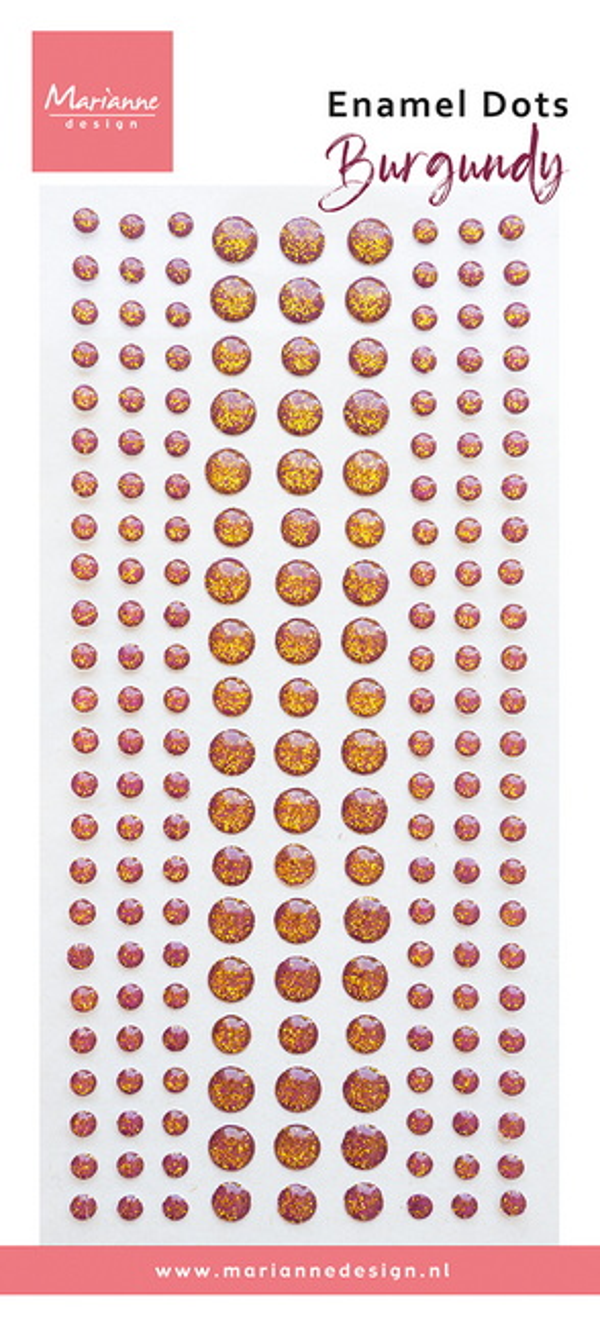 Enamel dots Burgundy
