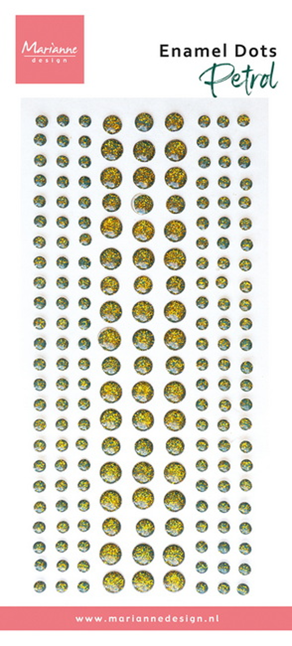 Enamel dots Petrol