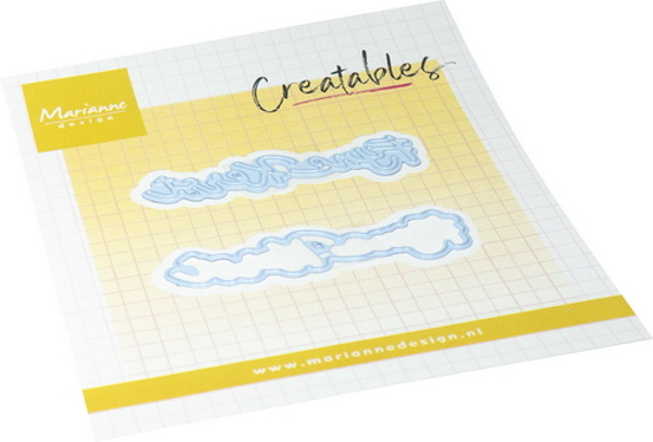 Creatables stencil Fijne kerst