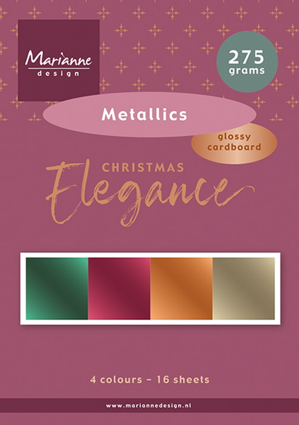 Pretty Papers bloc Christmas Elegance metallics A5