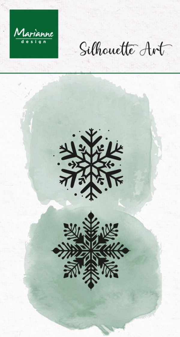 Clear Stamp Silhouette Art - Ice crystals