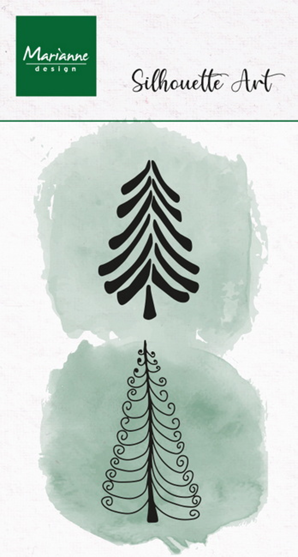 Clear Stamp Silhouette Art - Jolly Trees