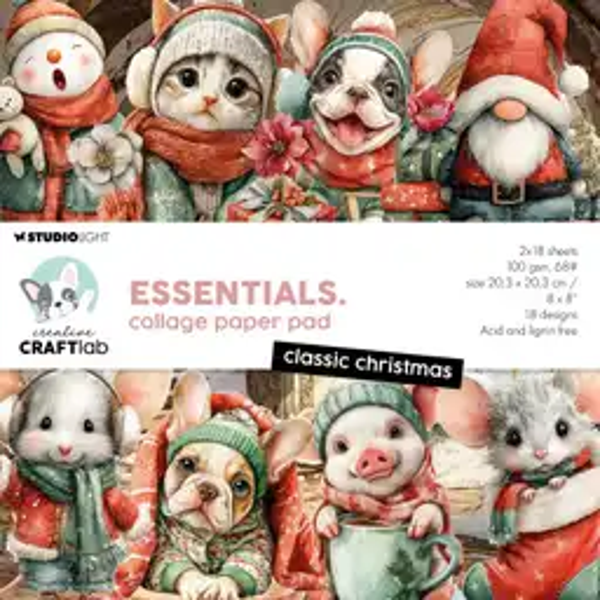 Creative Craftlab • Essentials Collage Paper pad classic christmas