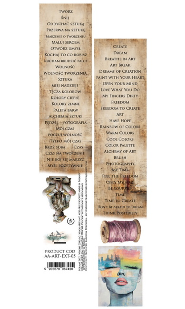 Alchemy of Art - 5x30 cm strip - Art Ext 05